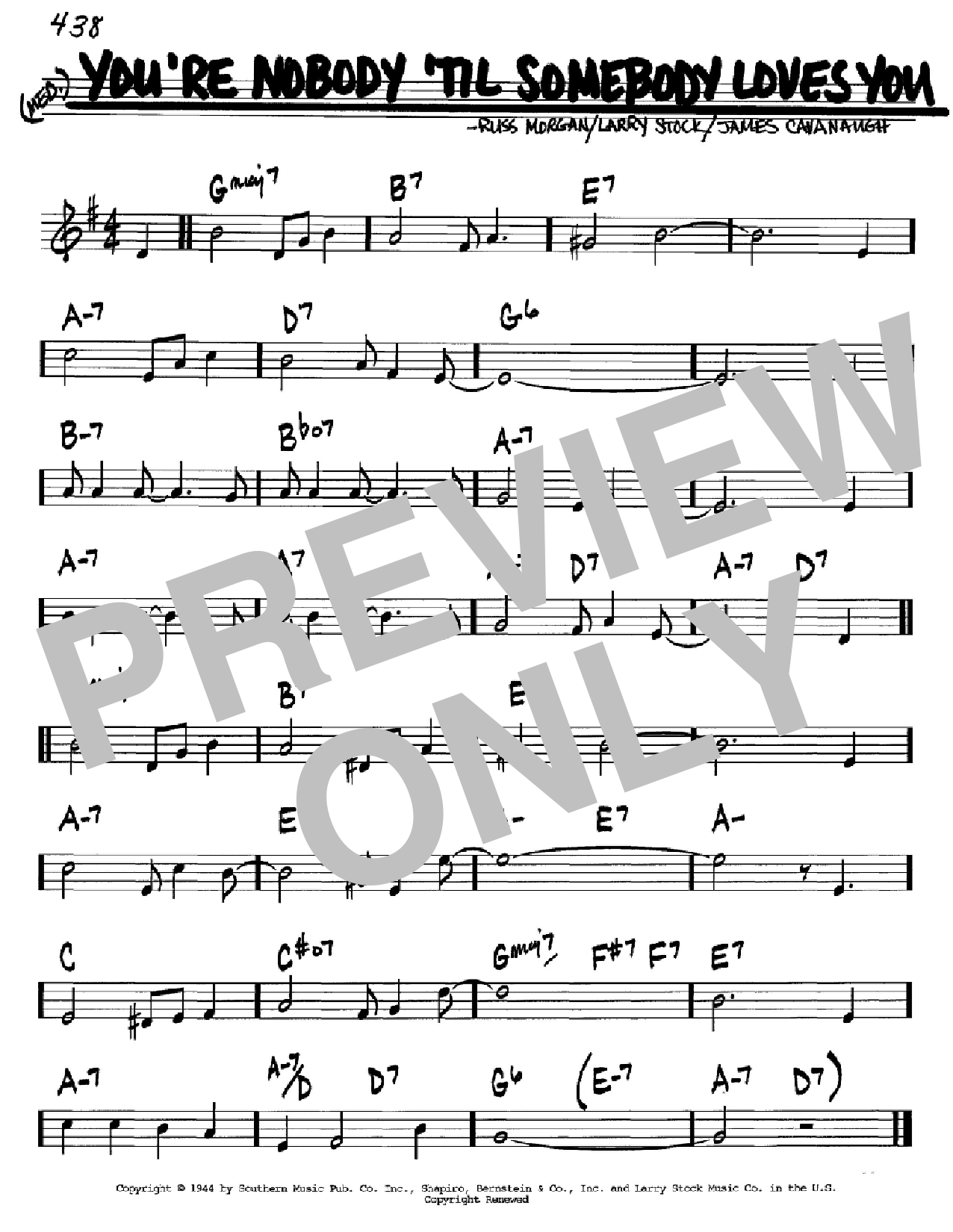 Produktbild zu: You're Nobody 'Til Somebody Loves You