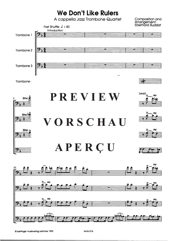 Product gallery: Page 2 of 17 We Don´t Like Rulers , , (4x trombones)