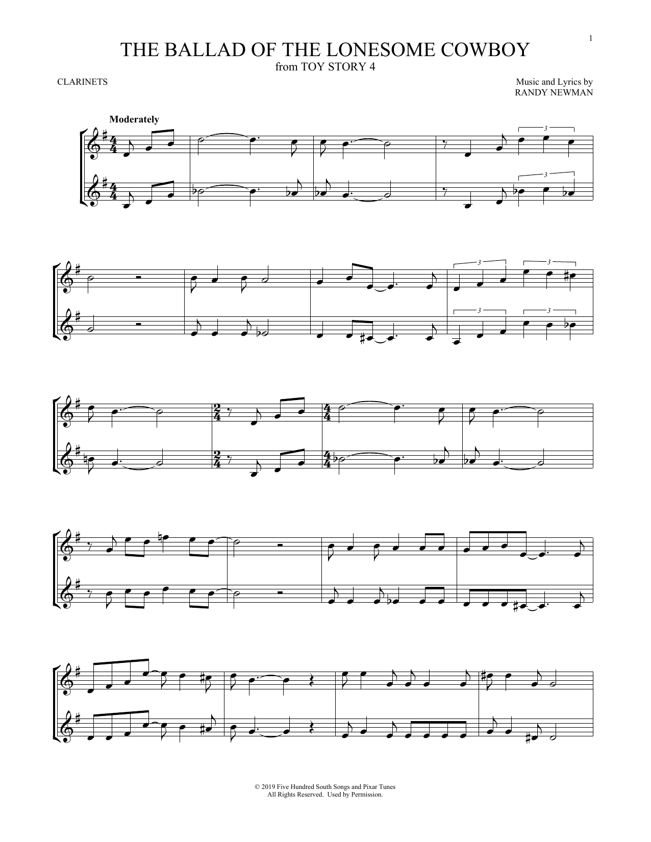 Product gallery: Page 1 of 1 The Ballad Of The Lonesome Cowboy (from Toy Story 4), Chris Stapleton