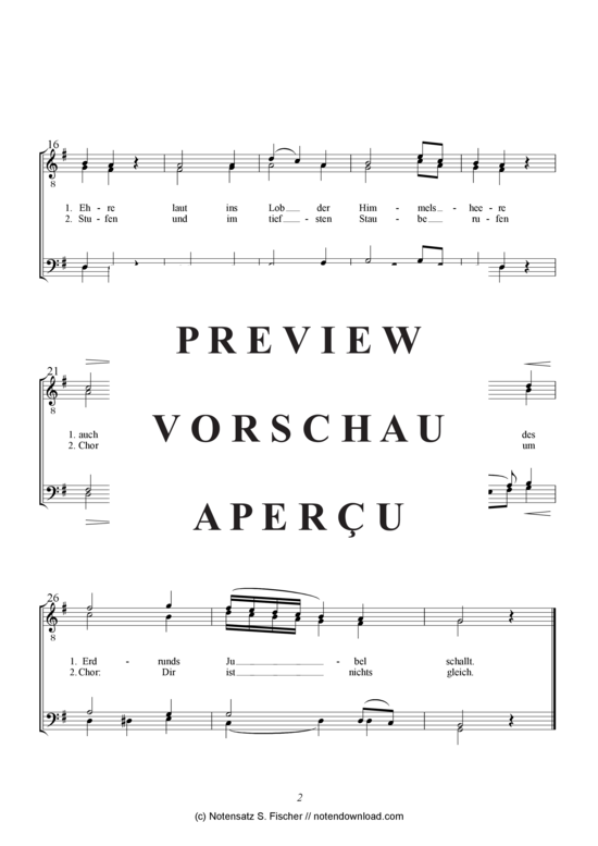 Product gallery: Page 3 of 3 Preis dem Vater , , (male choir)