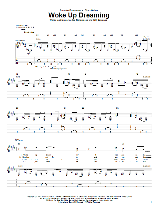 Product gallery: Page 1 of 1 Woke Up Dreaming, Joe Bonamassa