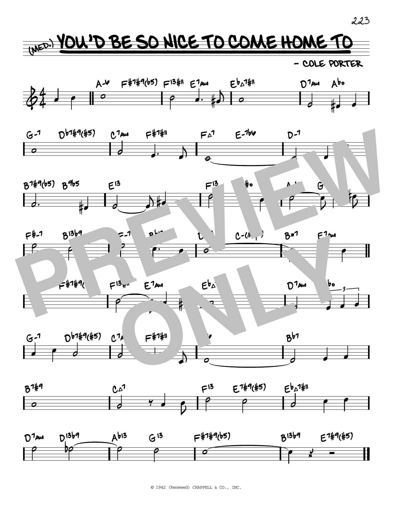 Product gallery: Page 1 of 1 You'd Be So Nice To Come Home To (arr. David Hazeltine), Cole Porter