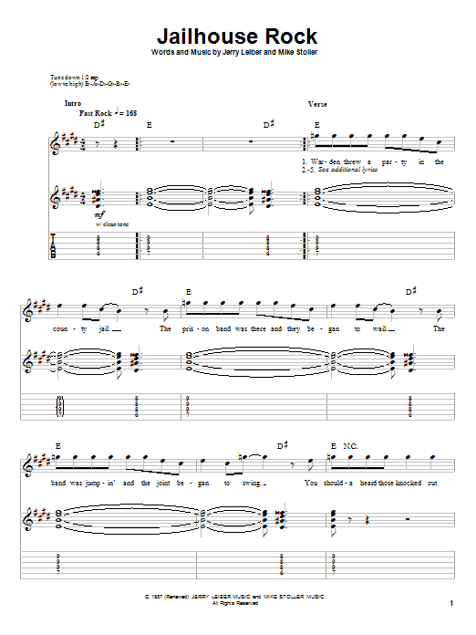 Produktgalerie: Seite 1 von 1 Jailhouse Rock, Elvis Presley, Gitarre