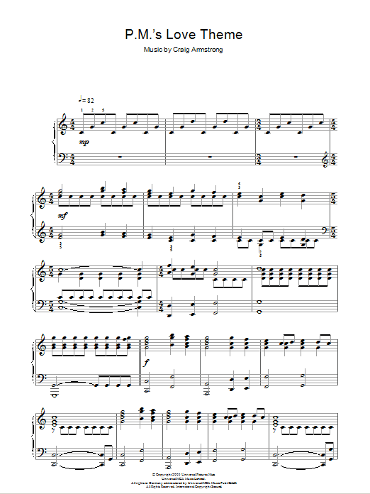 Product gallery: Page 1 of 1 P.M.'s Love Theme, Craig Armstrong