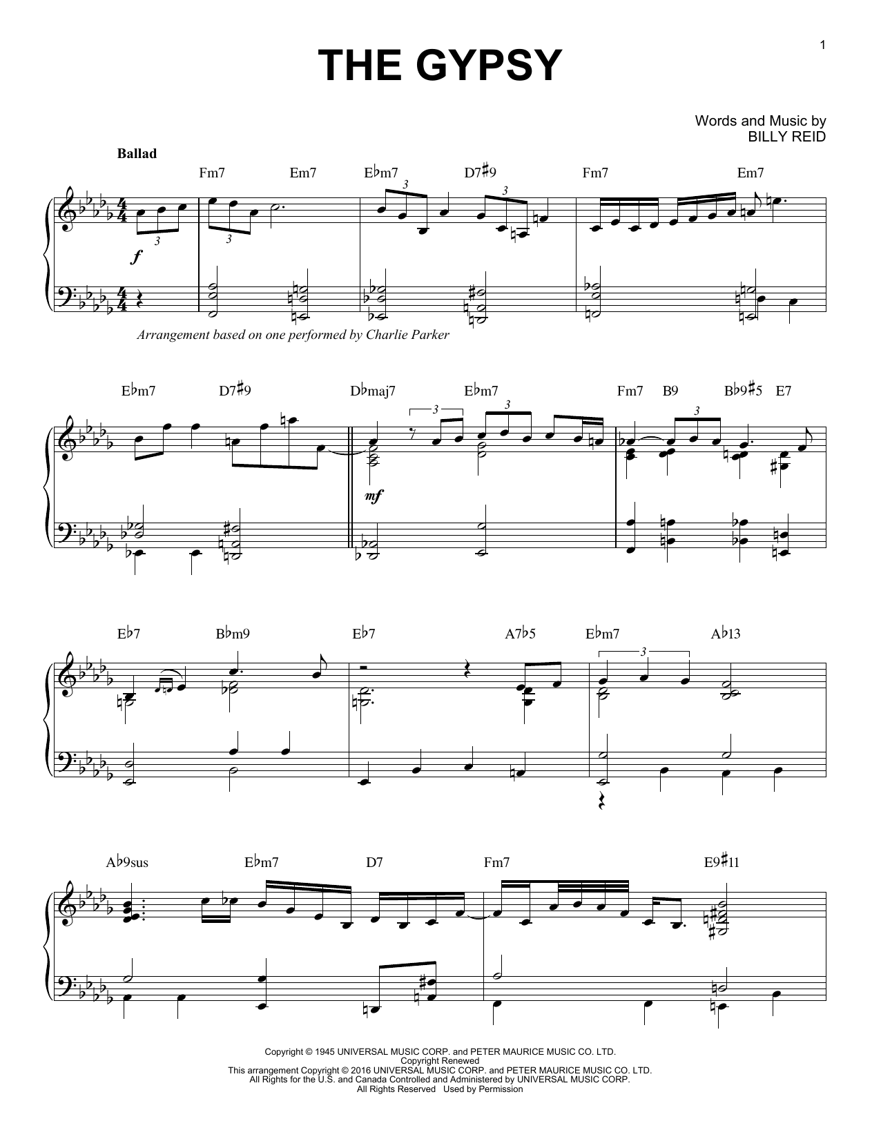 Product picture to: The Gypsy (arr. Brent Edstrom)