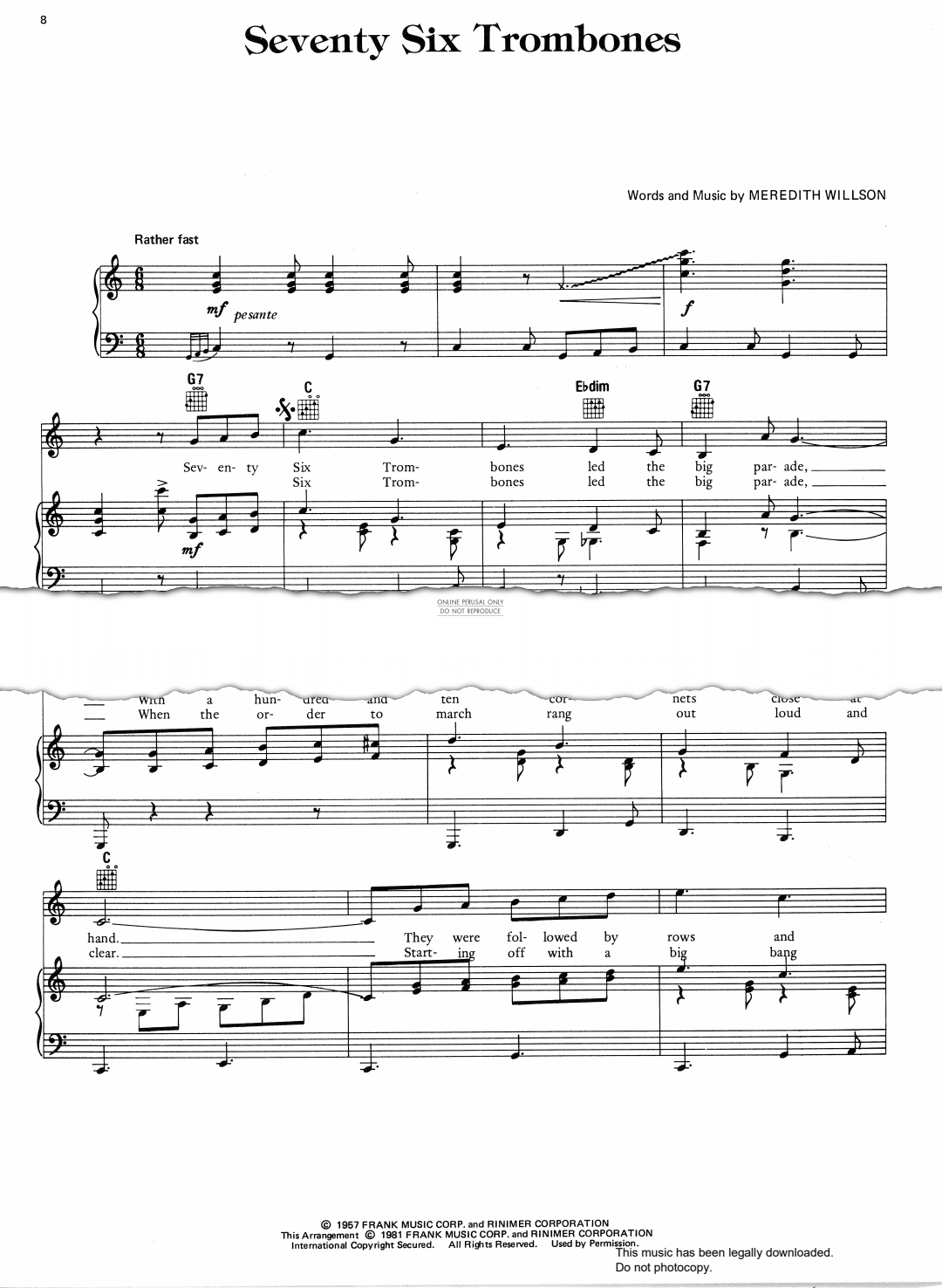 Product picture to: Seventy Six Trombones