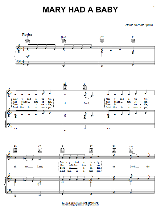 Produktbild zu:  Mary Had A Baby - African-American Spiritual