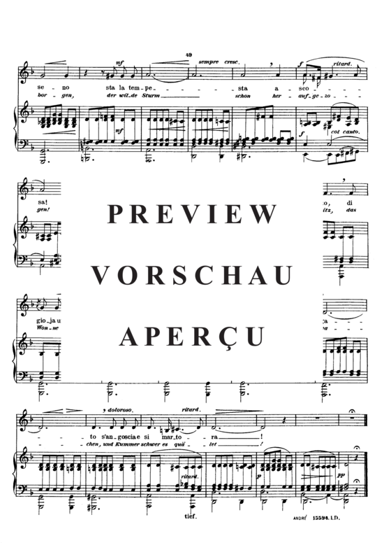 Product gallery: Page 3 of 3 Come raggio di sol, Sieber Ferdinand, Low Voice and Piano