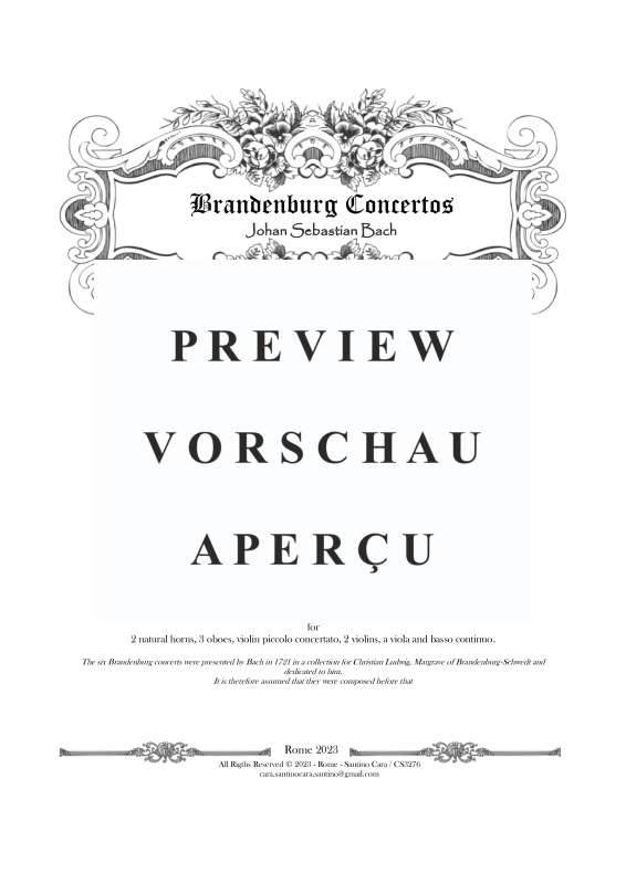 Product gallery: Page 2 of 11 Brandenburg Concerto No. 1 in F major BWV 1046, , Solo Piano