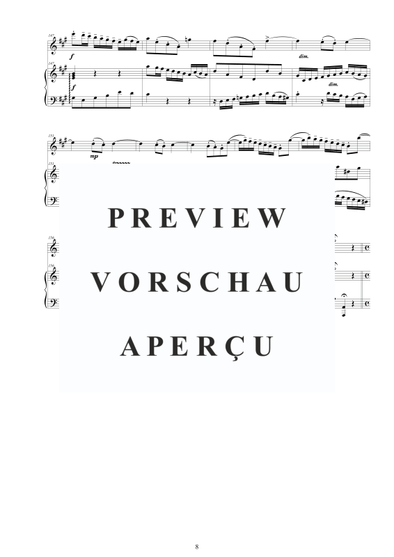Produktgalerie: Seite 9 von 11 Flötensonate Nr. 2 A-Dur BWV 1015, , Flöte und Cembalo/Klavier