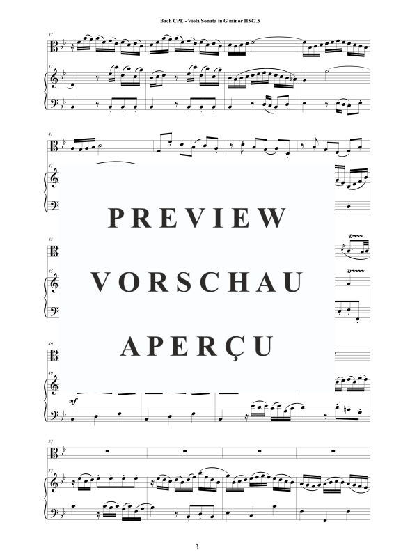 Product gallery: Page 4 of 11 Viola Sonata in G-Moll H542.5, , Viola and Piano/Harpsichord