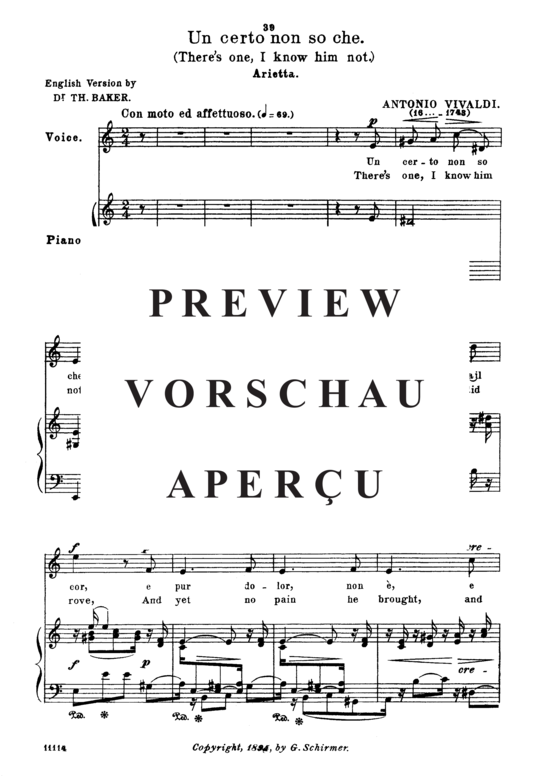 gallery: Un certo non so che, Parisotti, Alessandro, Medium Voice and Piano