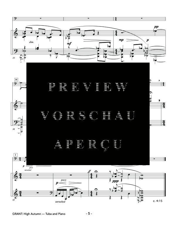 Product gallery: Page 10 of 11 High Autumn, , (tuba and piano)