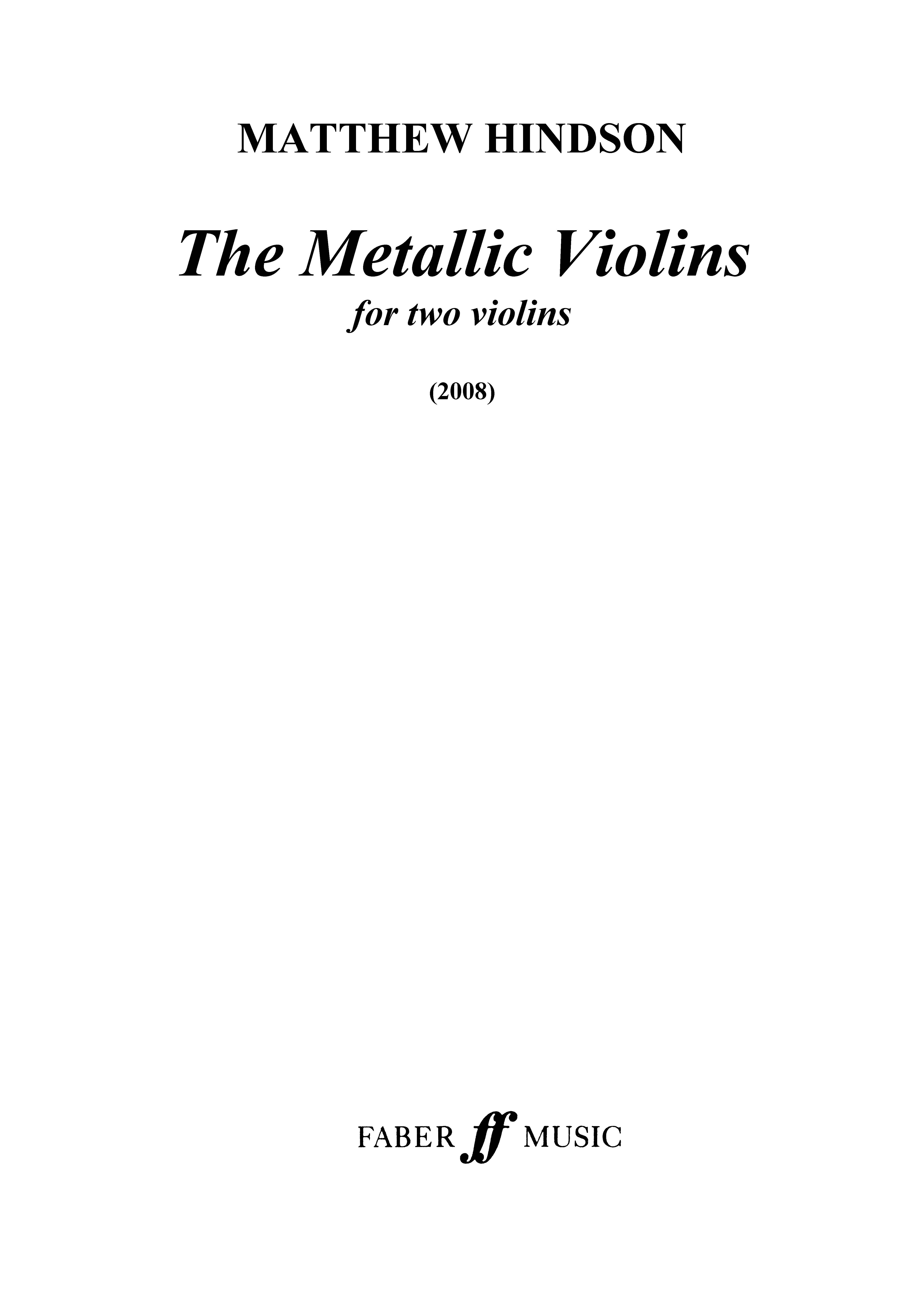 Produktbild zu: The Metallic Violins