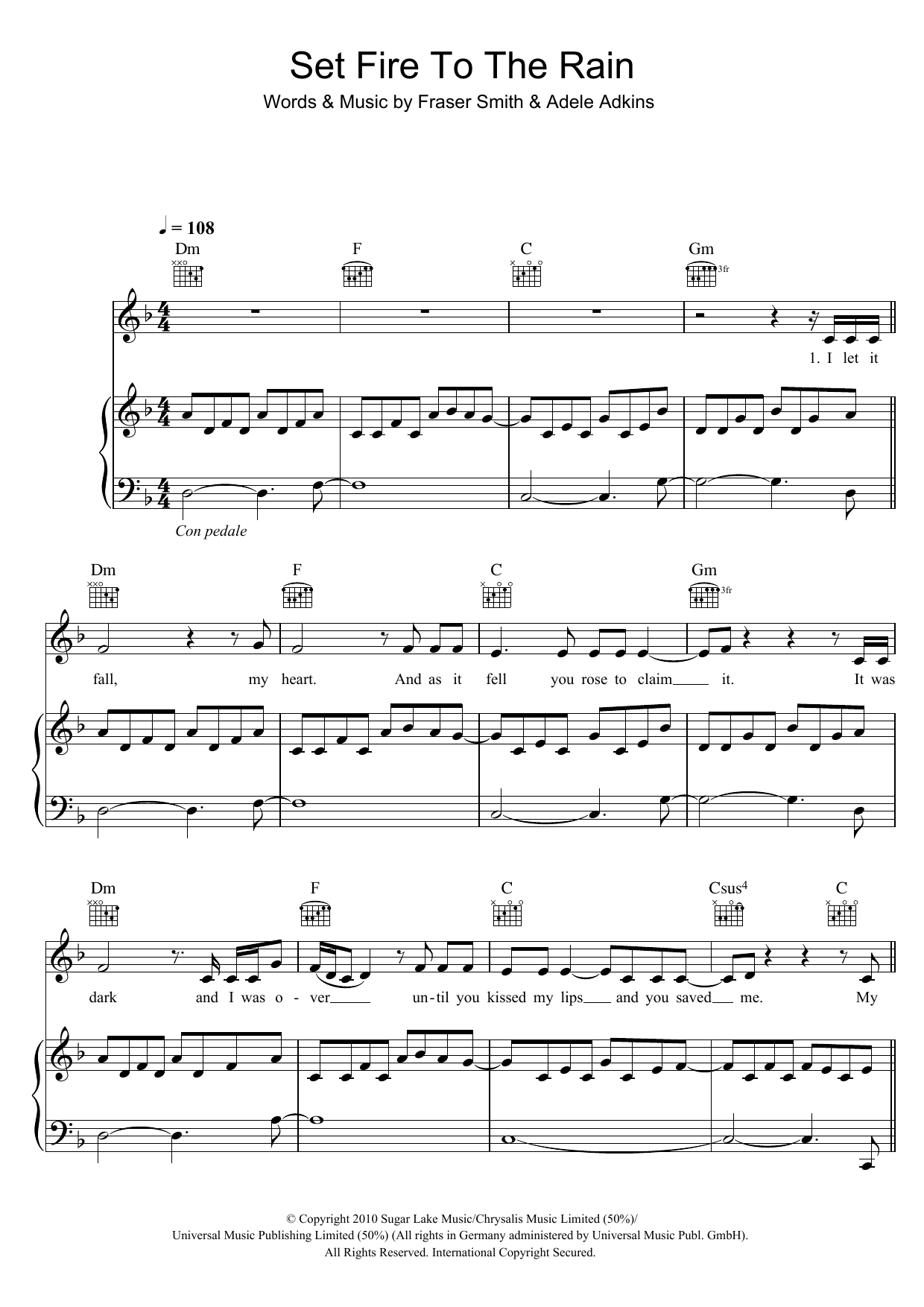 Produktbild zu: Set Fire To The Rain