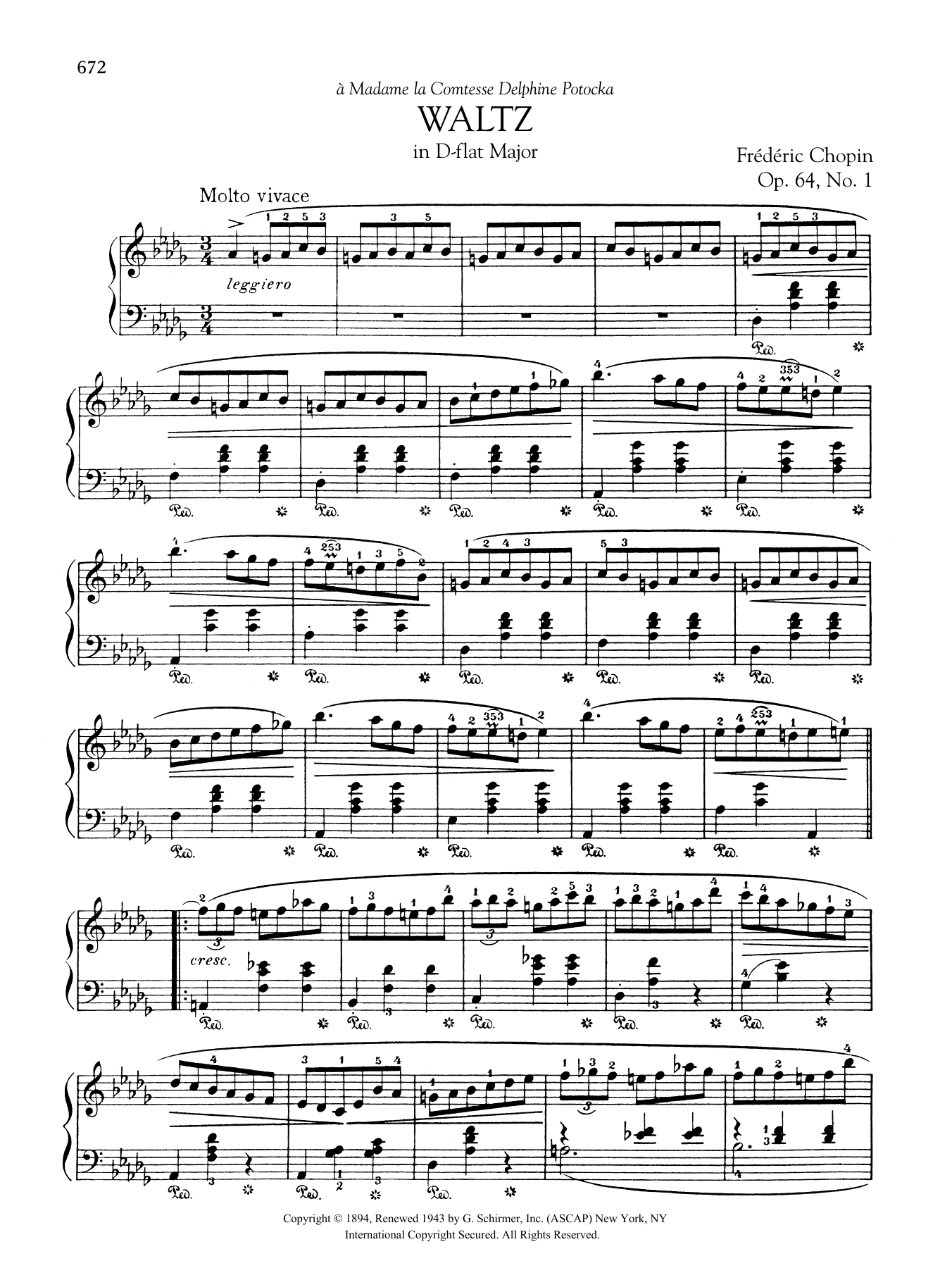 Product gallery: Page 1 of 1 Waltz in D-flat Major, Op. 64, No. 1, Frédéric Chopin