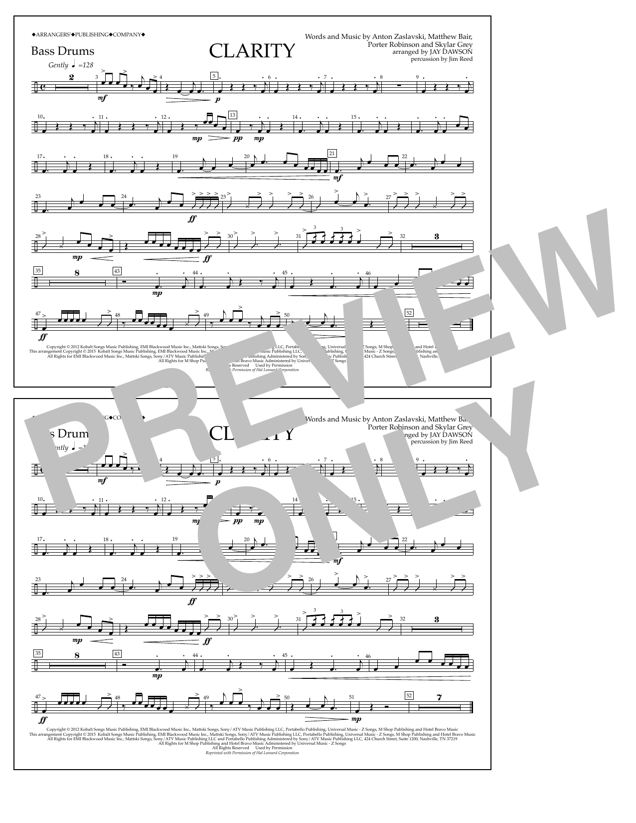 Produktbild zu: Clarity - Bass Drums