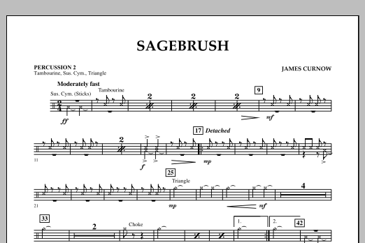 Produktbild zu:  Sagebrush - Percussion 2 - 