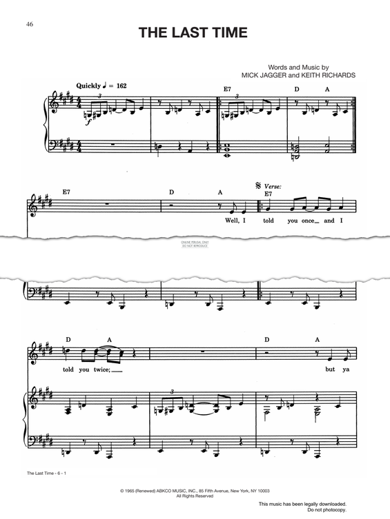 gallery: The Last Time, The Rolling Stones, Gesang, Gitarre, Klavier