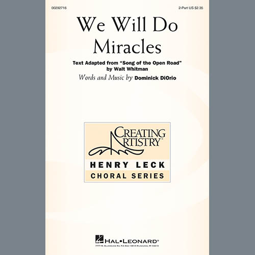 cover: We Will Do Miracles, Dominick DiOrio