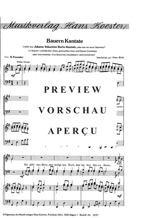 gallery: Bauern Kantate , , (Gemischter Chor)
