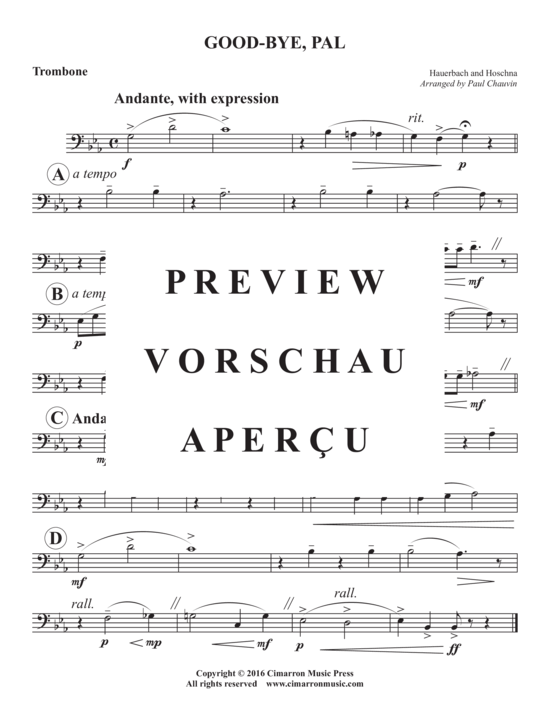 Produktgalerie: Seite 8 von 9 Good-bye, Pal , , (Blechbläserquintett)