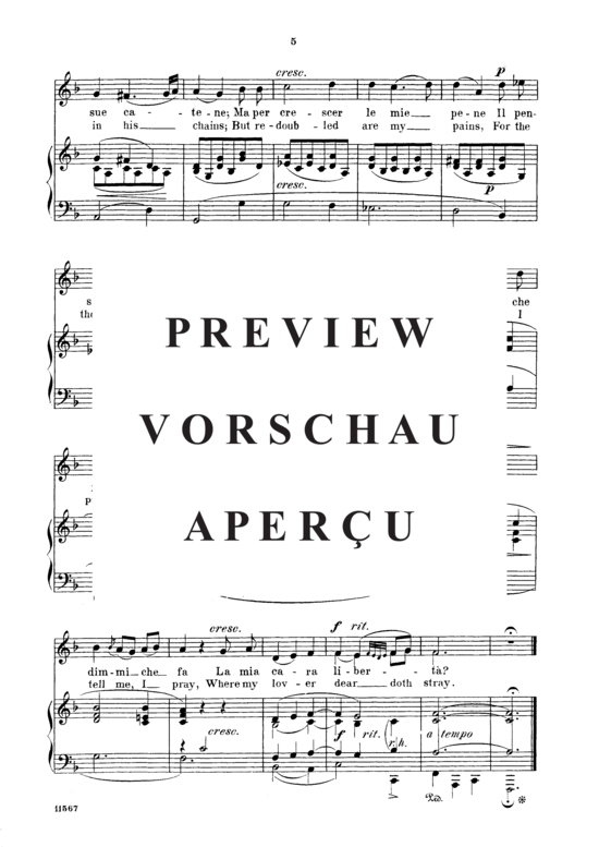 Product gallery: Page 4 of 4 Dimmi Amor, Parisotti, Alessandro, Medium Voice and Piano