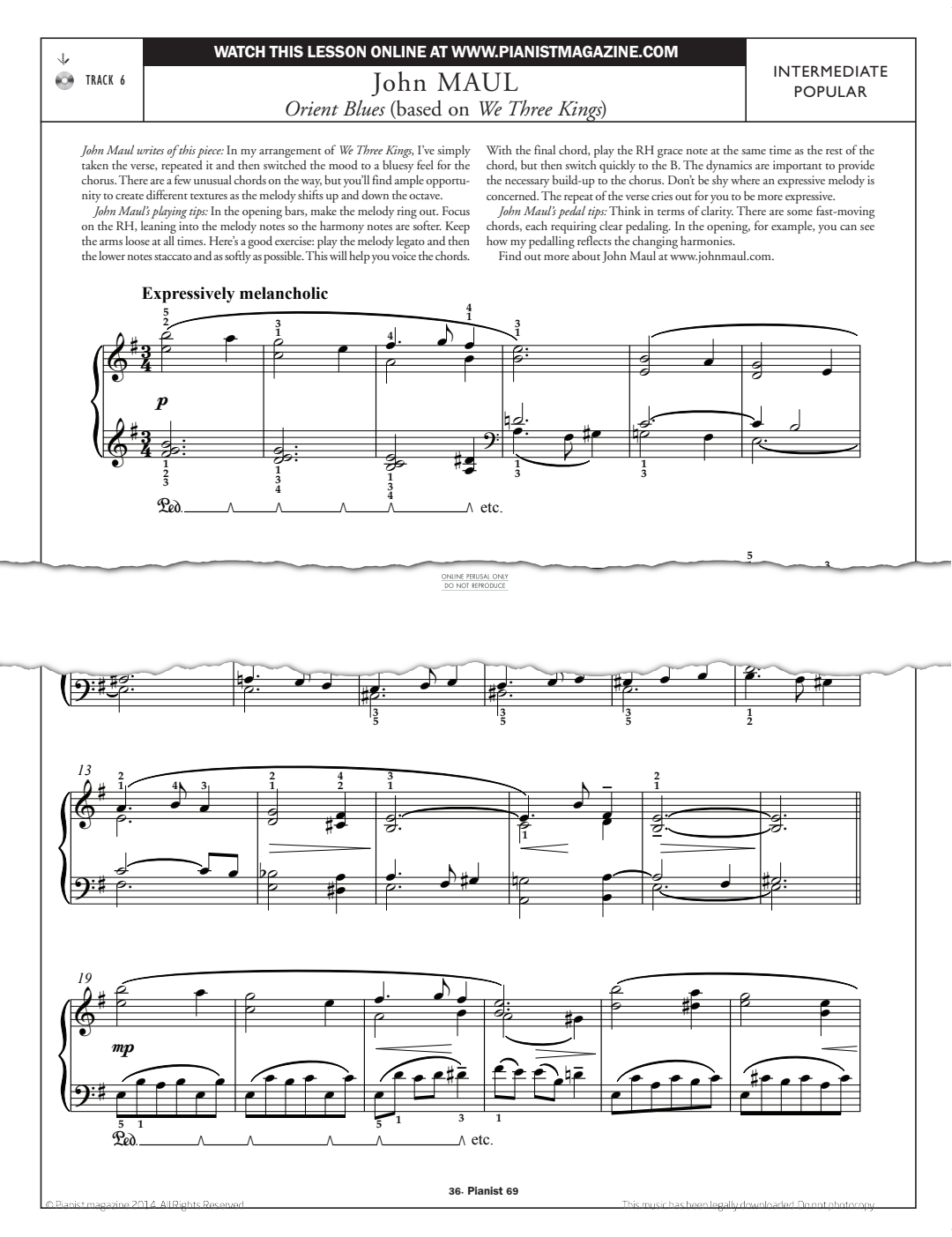 gallery: Orient Blues (Based on 'We Three Kings'), John Maul, Klavier