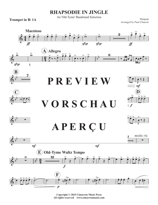 Produktgalerie: Seite 11 von 21 Rhapsodie in Jingle , , (Doppeltes Blechbläserquintett)