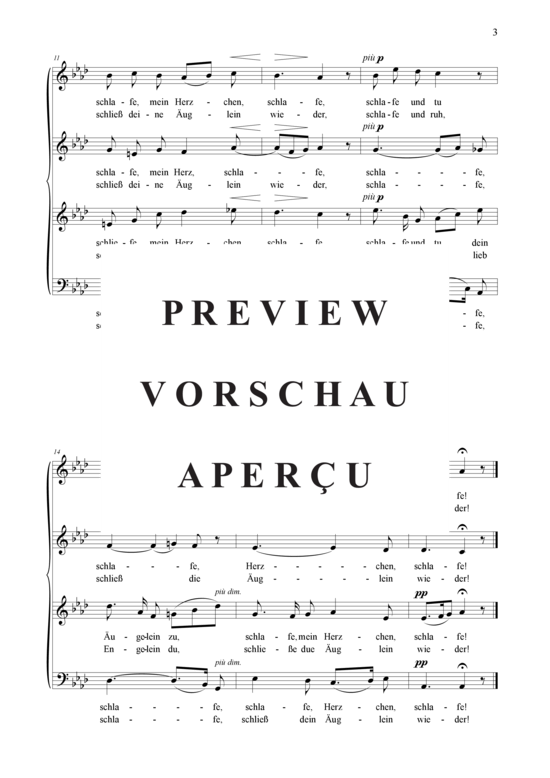 gallery: Wiegenlied in der Weihnacht , , (mixed choir)