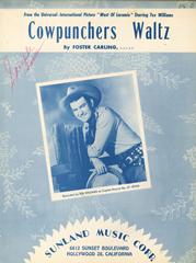cover: Cowpunchers Waltz, Tex Williams