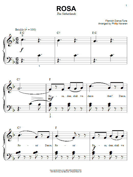 Product picture to: Rosa (arr. Phillip Keveren)