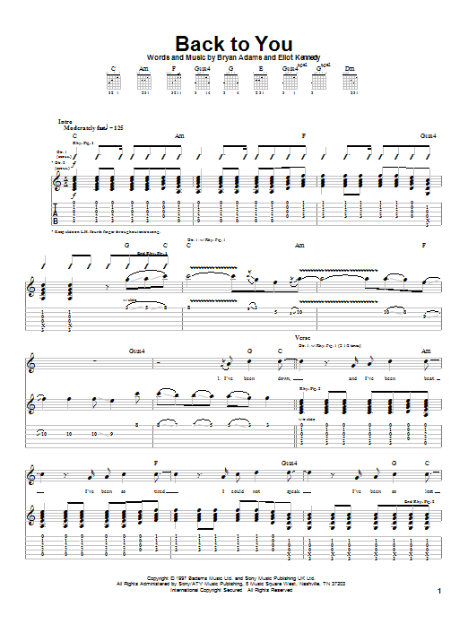 Product gallery: Page 1 of 1 Back To You, Bryan Adams