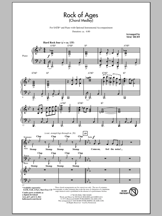 Produktbild zu: Rock Of Ages (Choral Medley)