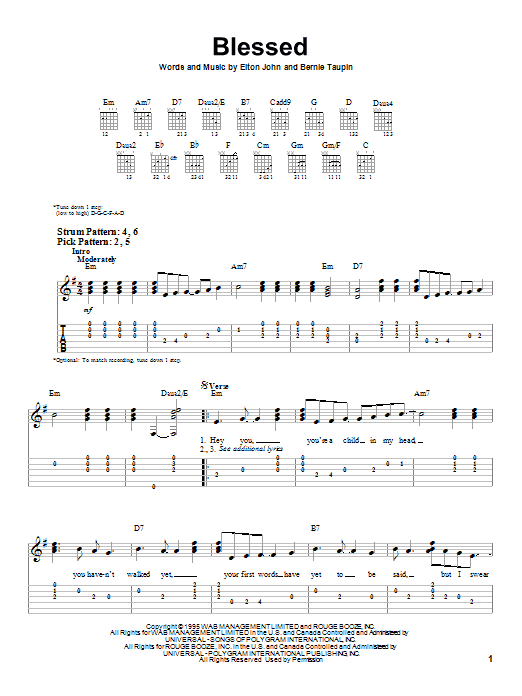 Product gallery: Page 1 of 1 Blessed, Elton John