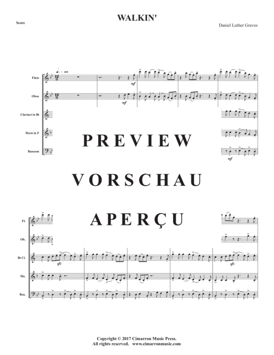 Produktgalerie: Seite 3 von 16 Walkin´ , , (Holzbläserquintett)