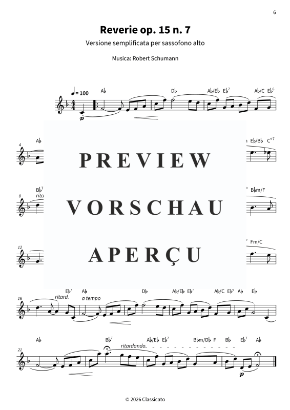 Produktgalerie: Seite 8 von 11 Suoni delicati sull´alto sax - Sogni a occhi aperti & classica delicata - Versioni semplificate, , Altsaxophon in Es