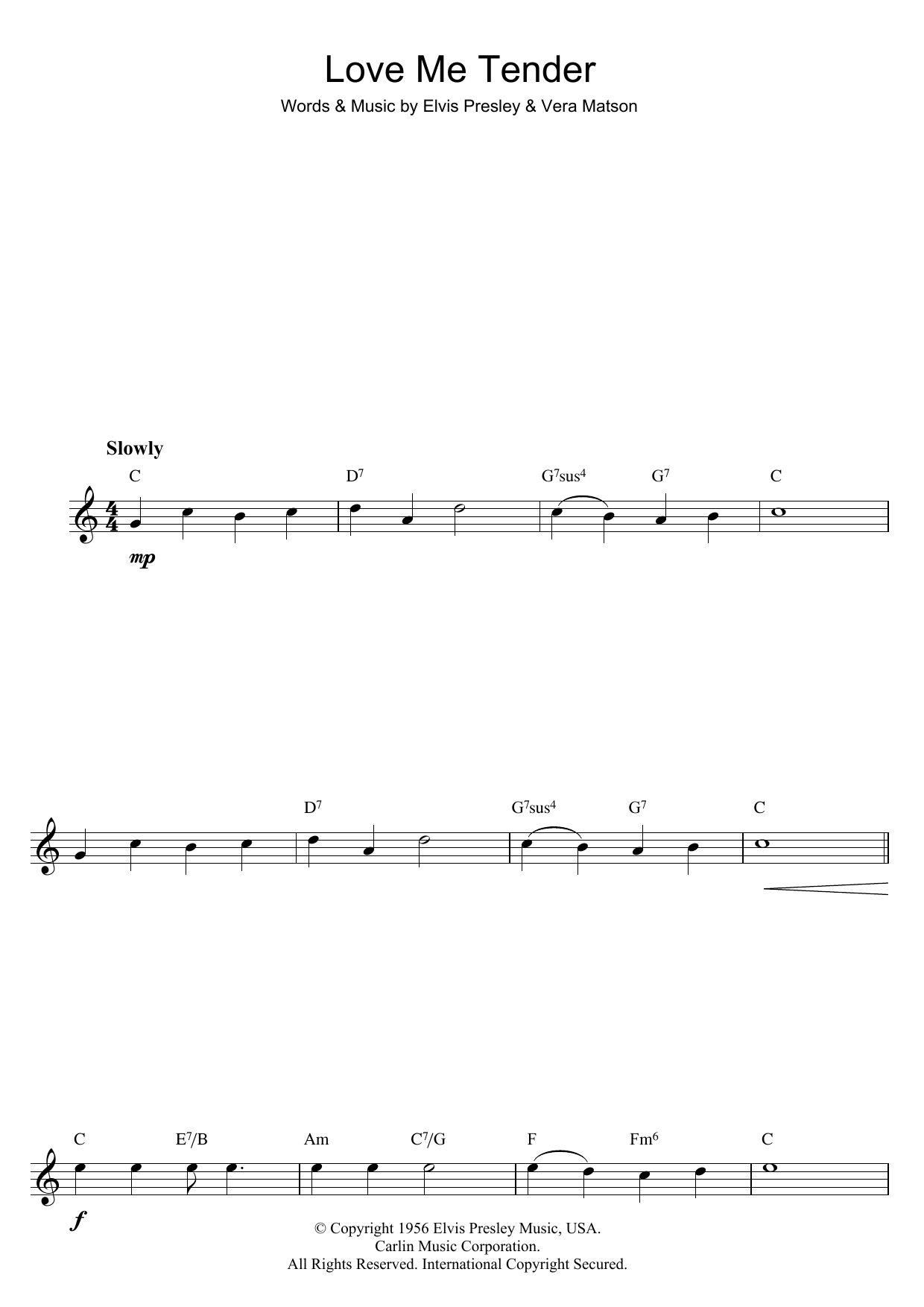 Product gallery: Page 1 of 1 Love Me Tender, Elvis Presley