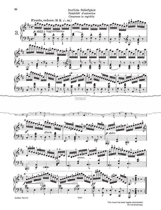 Product picture to: Presto, Voloce Study (Op. 740, No.3)