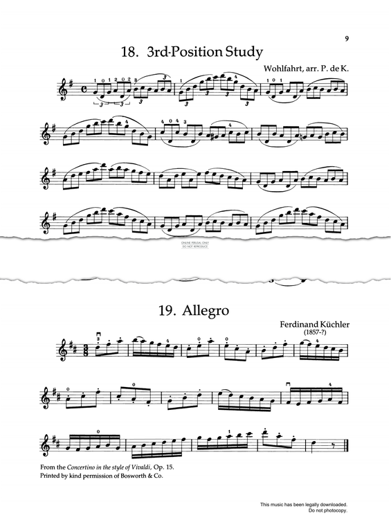 Product gallery: Page 1 of 1 3rd Position Study, Franz Wohlfahrt