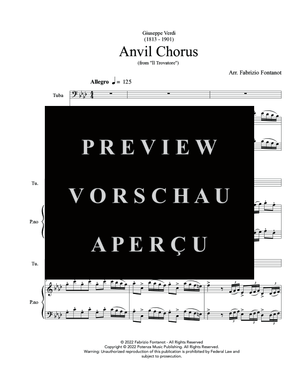 Product gallery: Page 5 of 11 Anvil Chorus, , (tuba and piano)