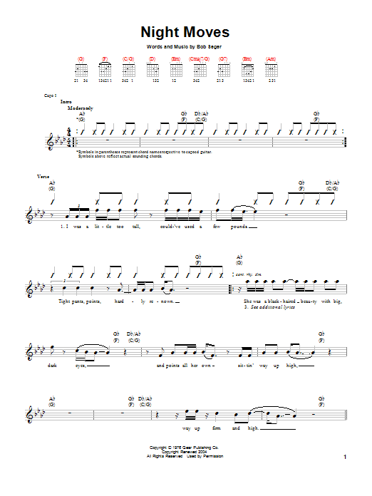 Product gallery: Page 1 of 1 Night Moves, Bob Seger