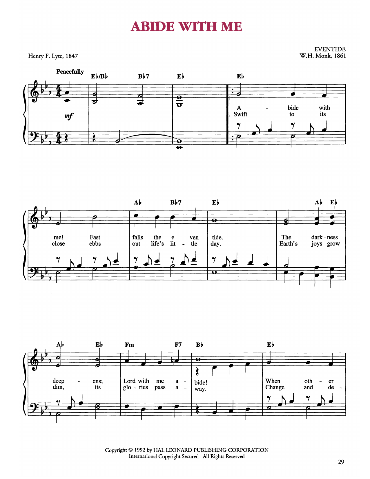 Produktbild zu: Abide With Me