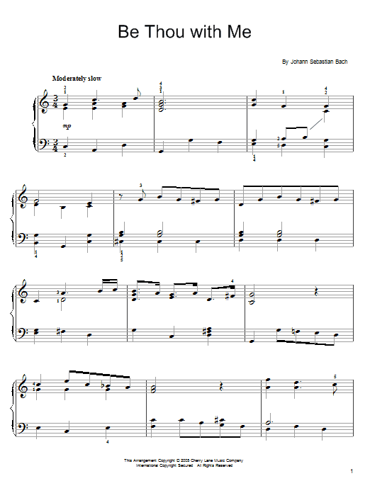 Produktgalerie: Seite 1 von 1 Bist Du Bei Mir (You Are With Me), Johann Sebastian Bach, Klavier