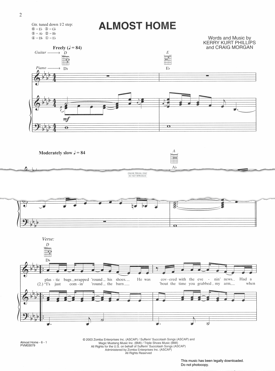 Product gallery: Page 1 of 1 Almost Home, Craig Morgan