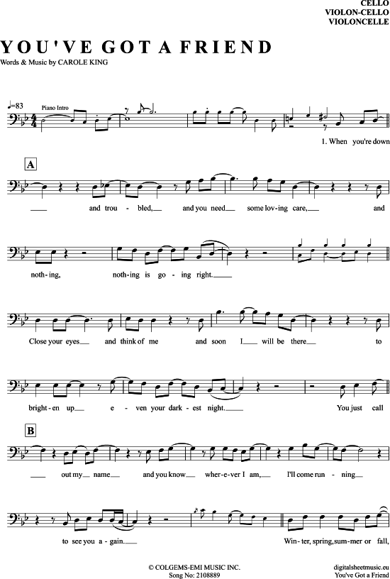 Produktbild zu: You´Ve Got A Friend  Carole King