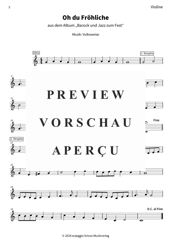Product gallery: Page 7 of 8 Oh du Fröhliche - aus dem Album Barock und Jazz zum Fest, , (Duet violin viola)
