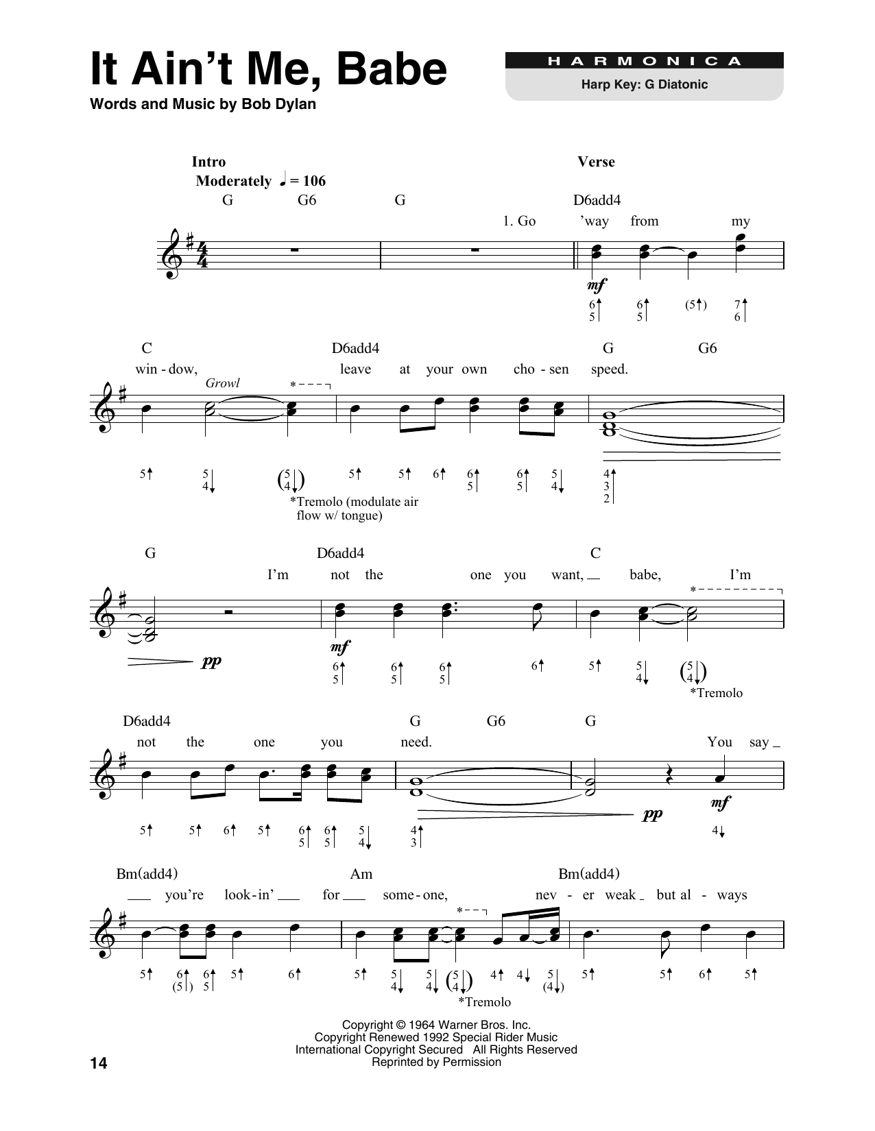 Product gallery: Page 1 of 1 It Ain't Me, Babe, Bob Dylan