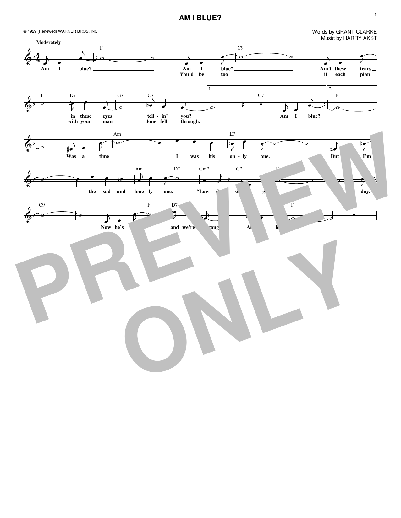 Product gallery: Page 1 of 1 Am I Blue?, Grant Clarke