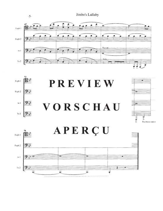 Product gallery: Page 7 of 15 Jimbo´s Lullaby , , (Tuba Quartett EETT)